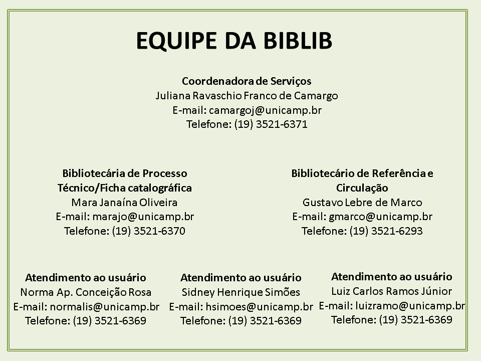 Equipe BIBLIB