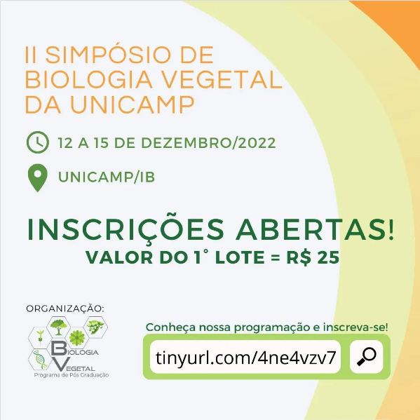II Simpósio de Biologia Vegetal da Unicamp